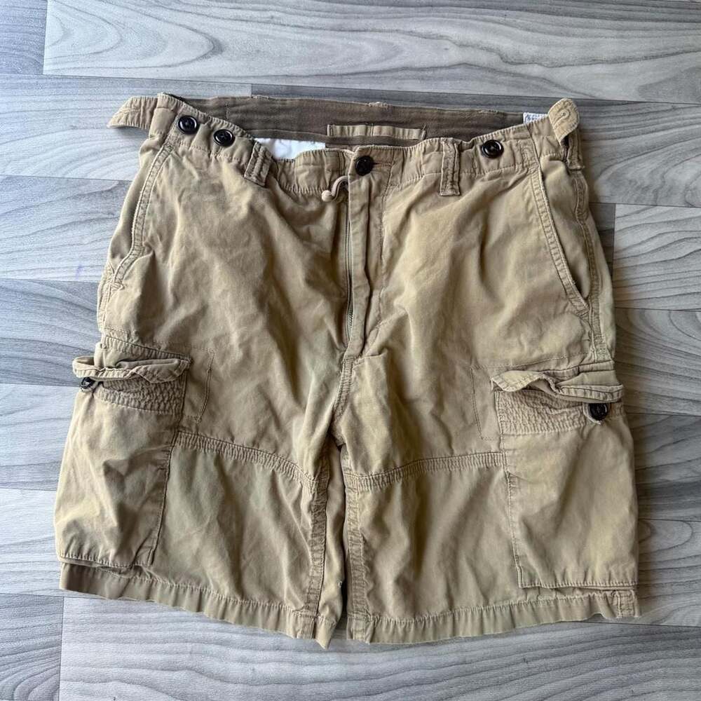 Vintage Polo Ralph Lauren Tan Cargo Shorts Size 32